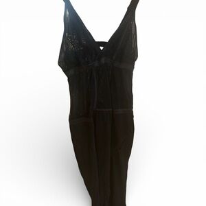 NWT Black Lace & Mesh High Low Lingerie Dress | Valentine’s Day